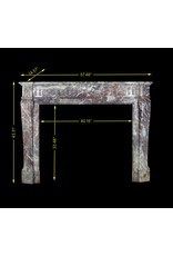 19Th Century Belle Epoque Período De Mármol De La Chimenea Pieza