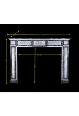 Original Del Siglo 18 Belga Antiguo Revestimiento En Mármol