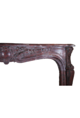 Maison Leon Van den Bogaert Große klassische französische Vintage-Kaminumrandung aus Marmor