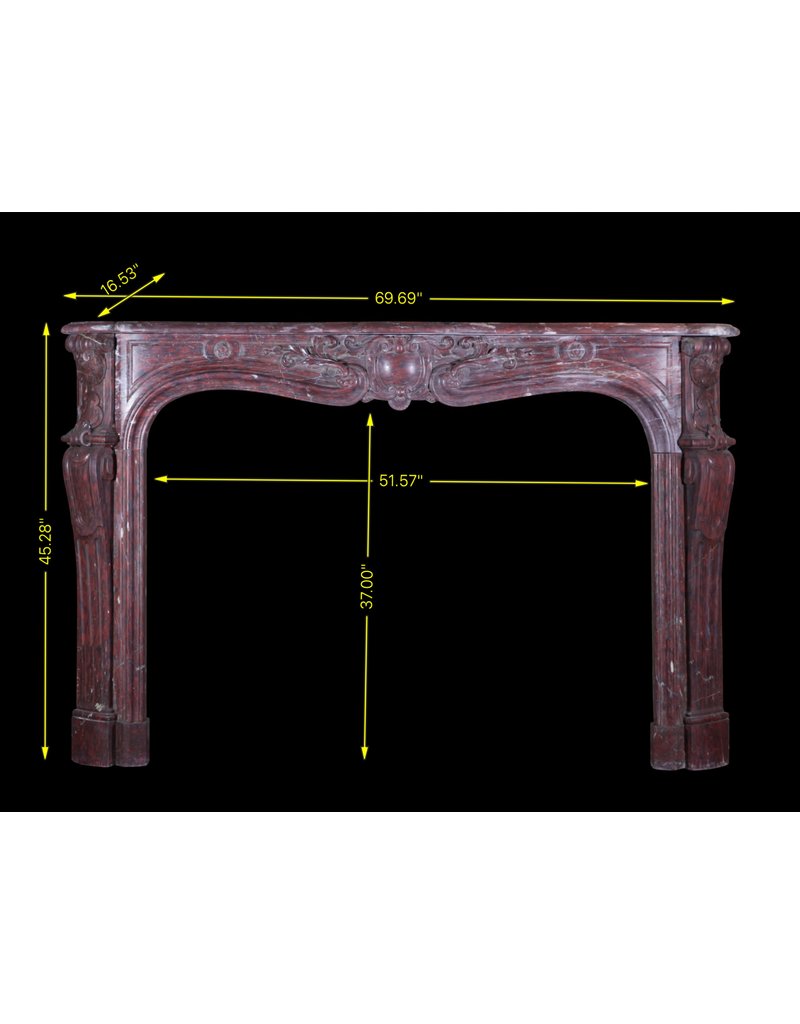 Classic Grand Decor French Marble Vintage Fireplace Surround