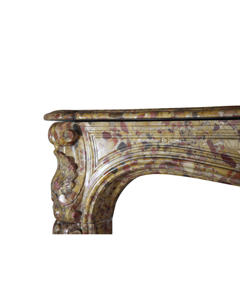 Maison Leon Van den Bogaert Elegante antike französische Kaminumrandung aus dem 18. Jahrhundert