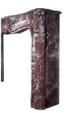 Maison Leon Van den Bogaert Klassisch elegante antike französische Kaminumrandung aus Marmor aus dem 18. Jahrhundert