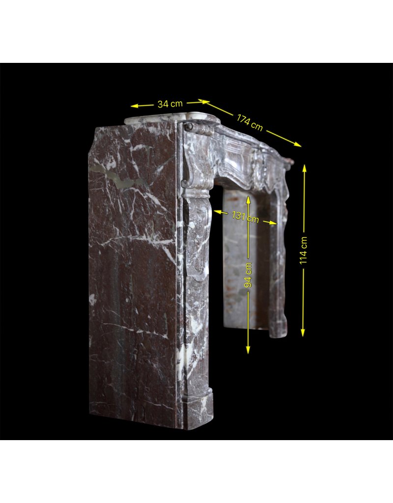 Französisch Regentschaft Period Marmor Kamin Maske