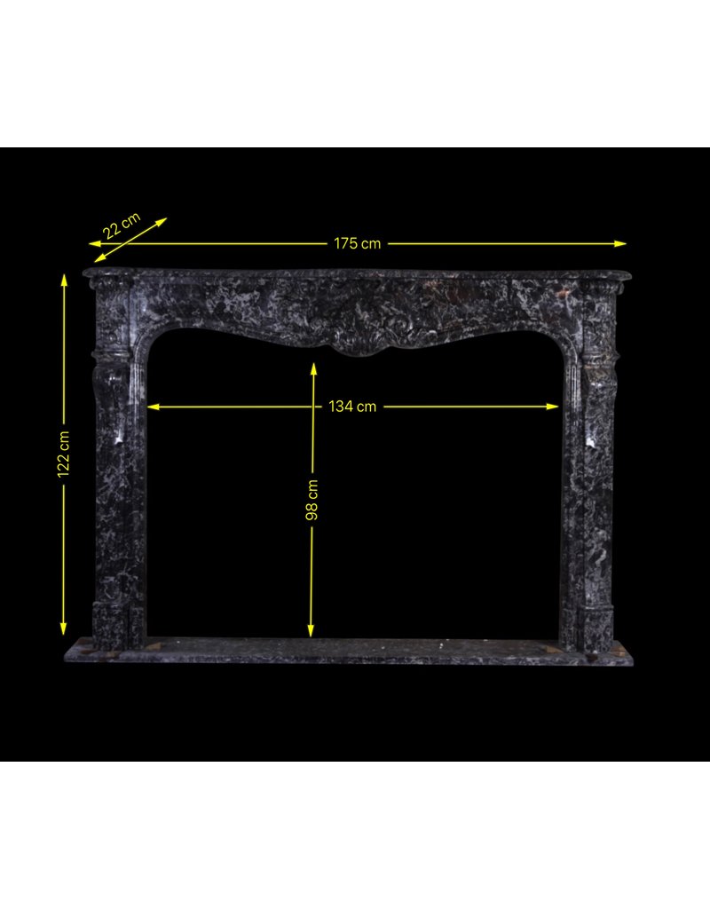 Regency Periodo Belga Mármol Antiguo Chimenea