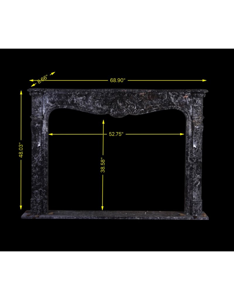 Regency Periodo Belga Mármol Antiguo Chimenea