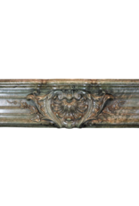 Maison Leon Van den Bogaert Große antike Kaminumrandung aus grünem Marmor aus dem 19. Jahrhundert
