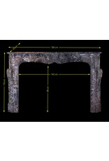 Exceptionnelle Cheminée Ornementale Ancienne En Marbre Du 18Ème Siècle