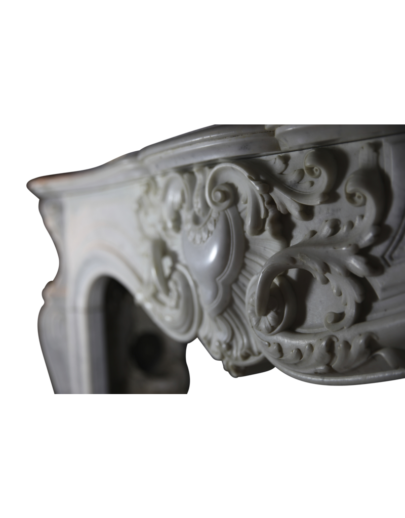 Exceptional French Belle Epoque Rococo Style Antique Fireplace Surround