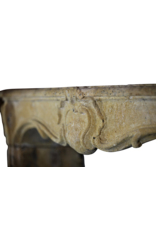 Maison Leon Van den Bogaert 18Th Century Country Fireplace Surround In Limestone