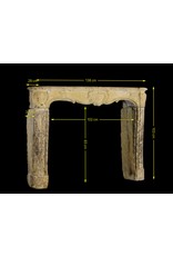 Maison Leon Van den Bogaert 18Th Century Country Fireplace Surround In Limestone