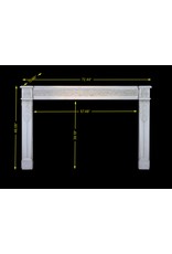 Maison Leon Van den Bogaert 18th Century Chic French Fireplace Surround in White Statuary Marble