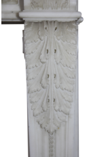 The Antique Fireplace Bank 18Th Century Chique French Fireplace Surround In White Statuary Marble