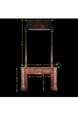 Maison Leon Van den Bogaert Grand art-decoperiode multi color marmeren schouw