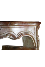 Maison Leon Van den Bogaert Chic Antique Stone Fireplace Surround