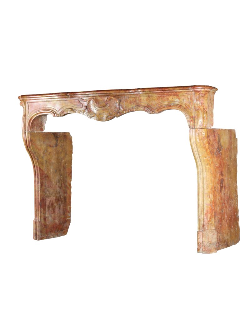 Maison Leon Van den Bogaert Chic Antique Stone Fireplace Surround