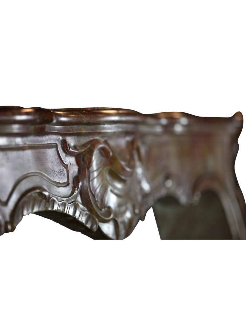 Maison Leon Van den Bogaert Chic Antique Stone Fireplace Surround
