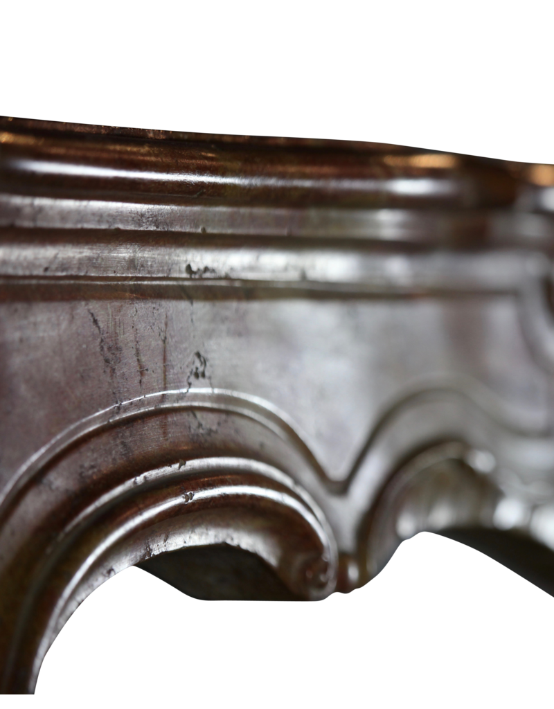 Maison Leon Van den Bogaert Chic Antique Stone Fireplace Surround