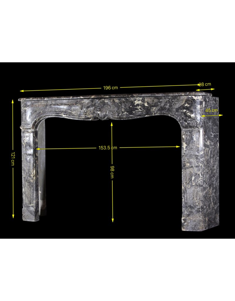 Belgian 18Th Century Classic Marble Fireplace Surround