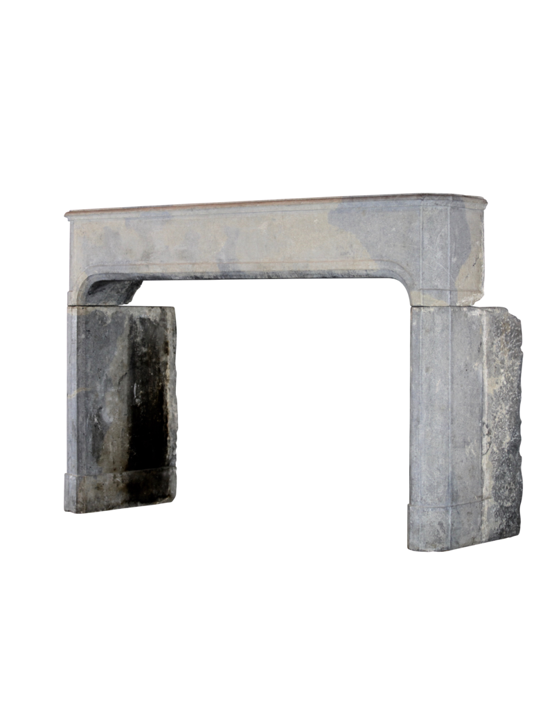 Grand 17Th Century Antique Fireplace Surround In Bicolor Hard Stone