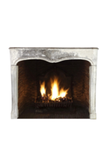 French Chique Country Style Limestone Antique Fireplace Surround