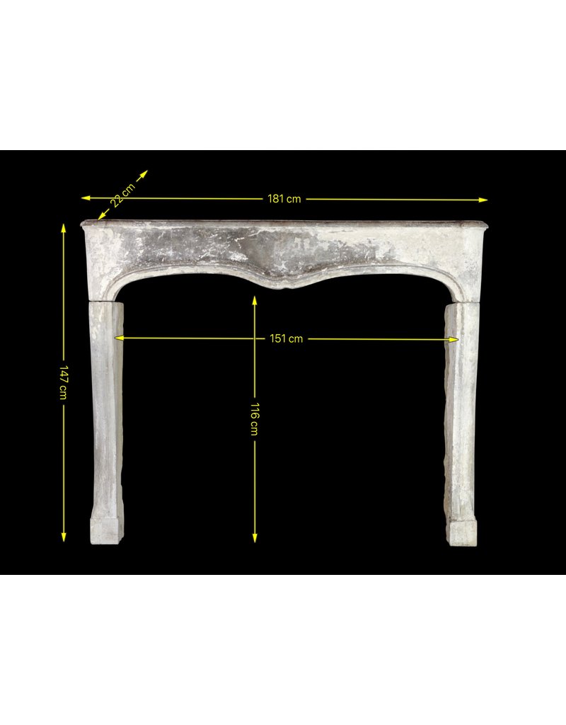 Maison Leon Van den Bogaert French Chic Country Style Limestone Antique Fireplace Surround