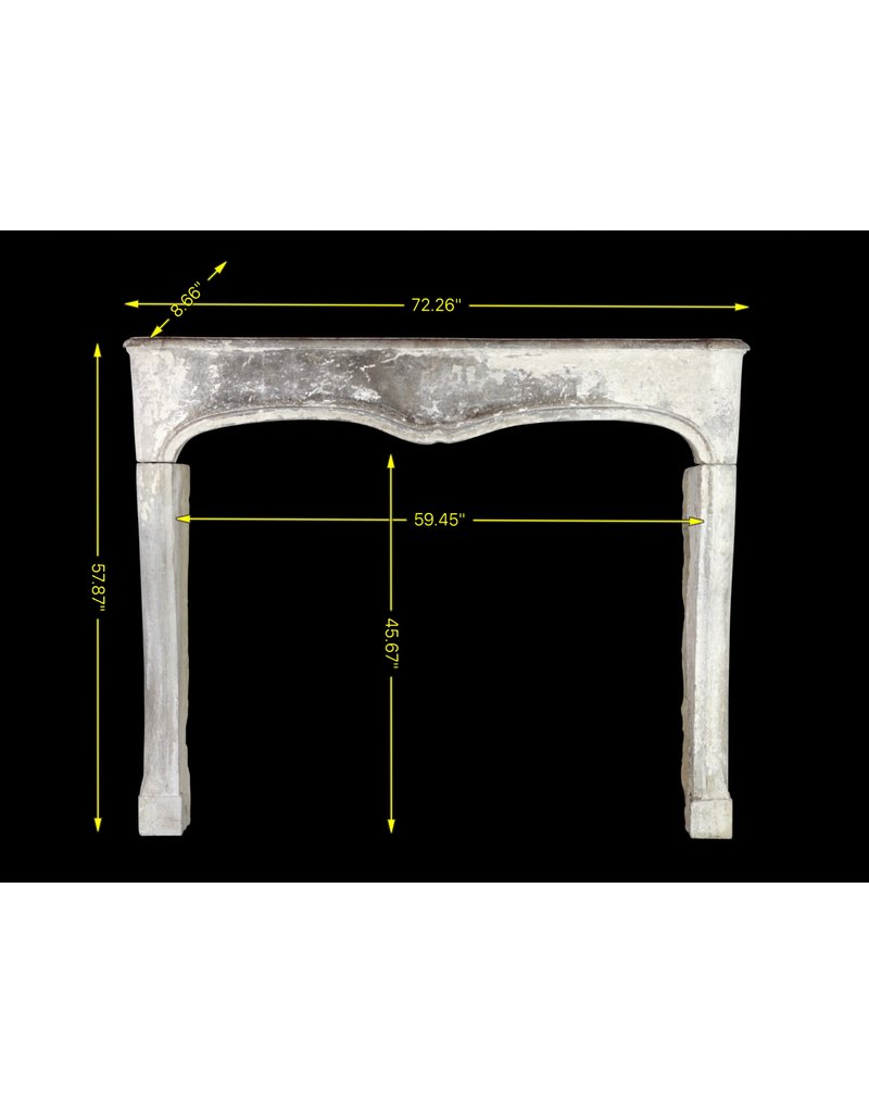 Maison Leon Van den Bogaert French Chic Country Style Limestone Antique Fireplace Surround