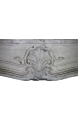 French 18Th Century Period Limestone Fireplace Surround