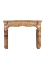 Maison Leon Van den Bogaert Chic Antique Stone Fireplace Surround