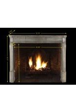 Small Timeless Grey European Fireplace Surround