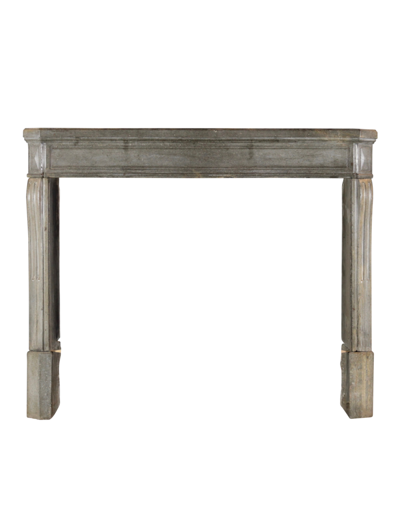 Small Timeless Grey European Fireplace Surround