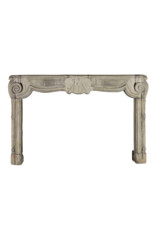 Maison Leon Van den Bogaert French 17Th Century Period French Country Style Antique Limestone Fireplace Surround