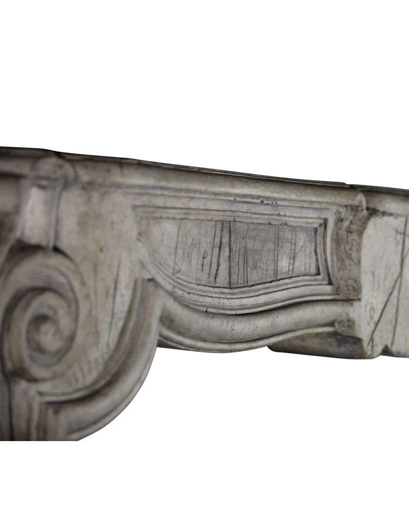 Maison Leon Van den Bogaert French 17Th Century Period French Country Style Antique Limestone Fireplace Surround