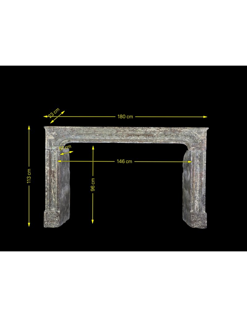 17Th Century Country Chique Fireplace Surround In Limestone