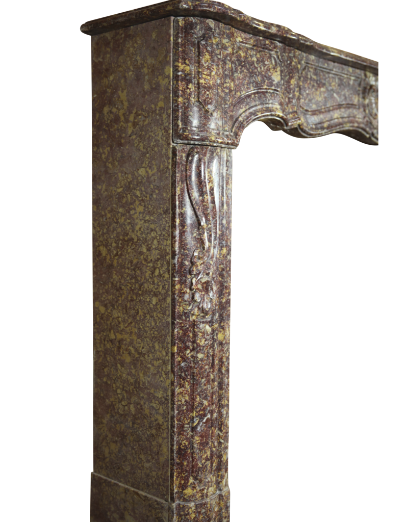 Maison Leon Van den Bogaert Chic 18th Century Antique Marble Fireplace Surround