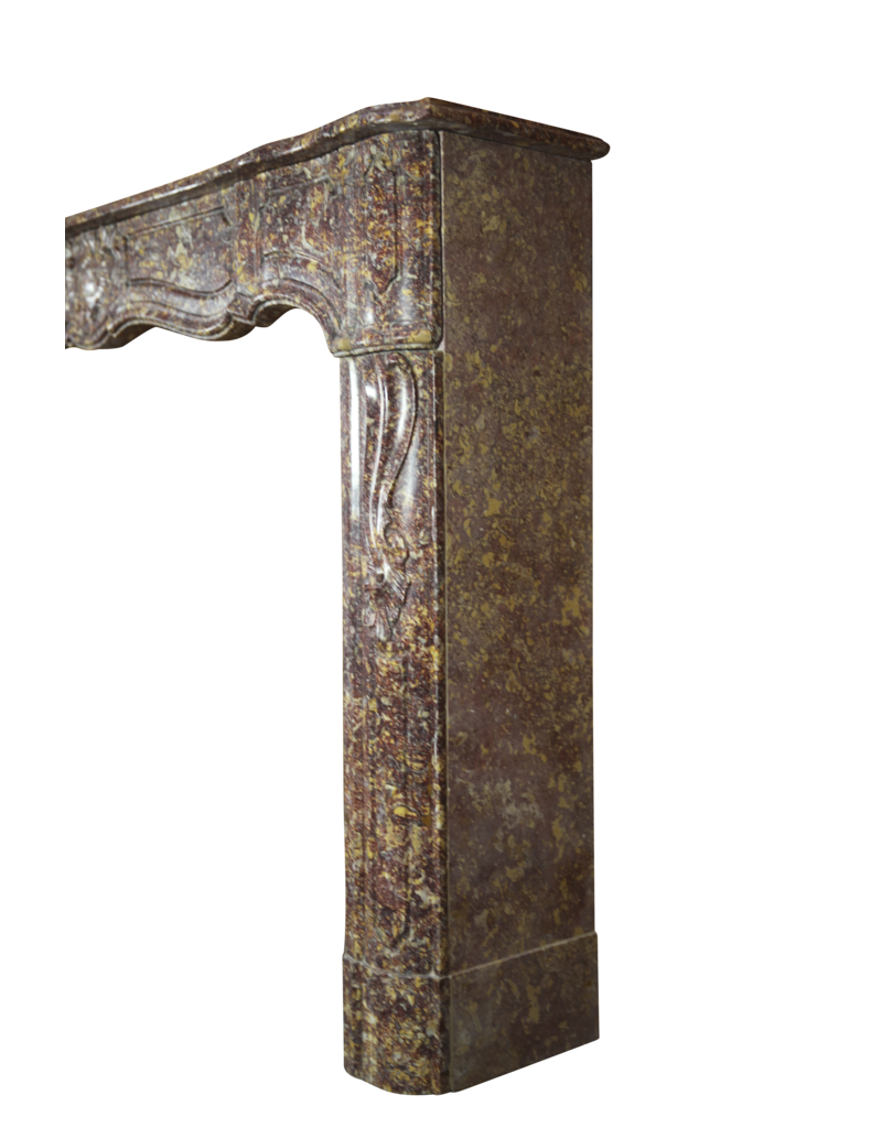 Maison Leon Van den Bogaert Chic 18th Century Antique Marble Fireplace Surround