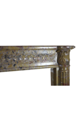 French Chique Marble Antique Fireplace Surround