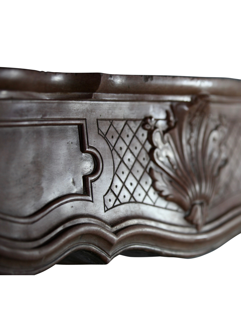 Maison Leon Van den Bogaert 18. Jahrhundert Feine Antike Marmor Stein Kamin Maske