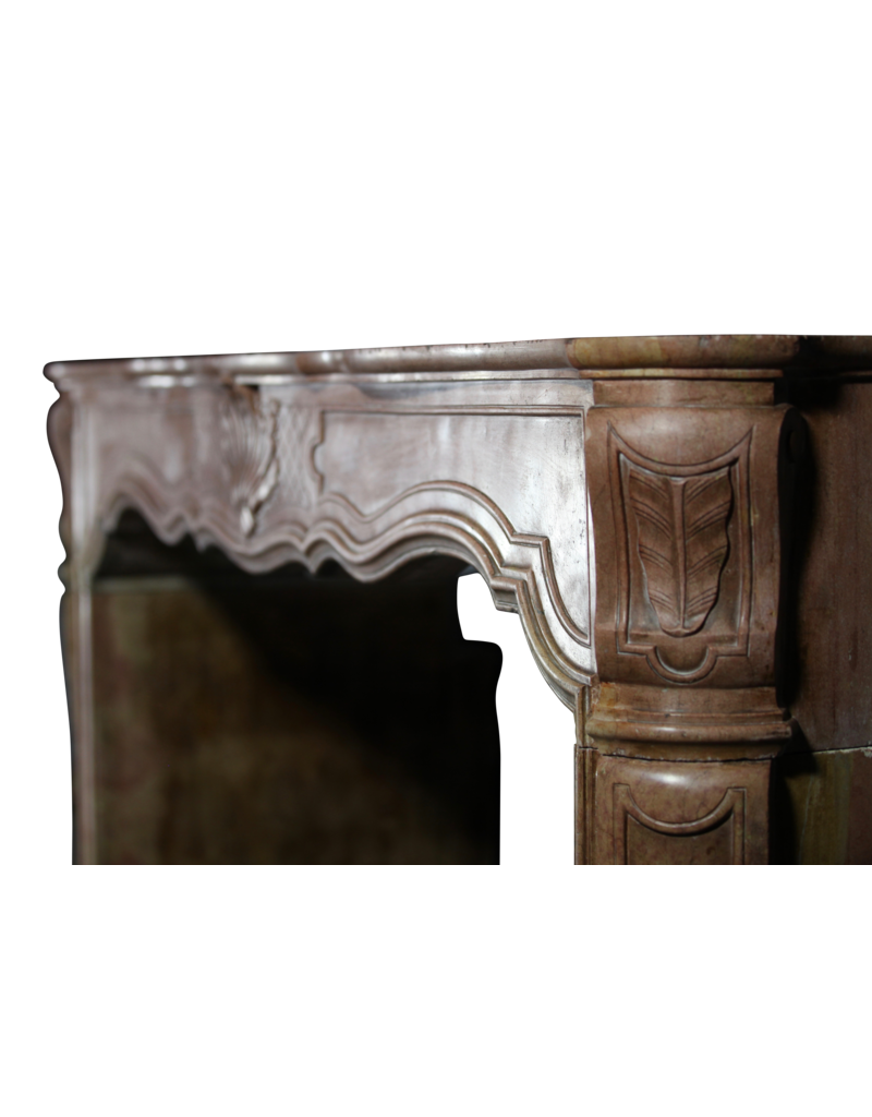 18Th Century Fine Antique Marble Stone Fireplace Surround