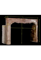 18Th Century Fine Antique Marble Stone Fireplace Surround