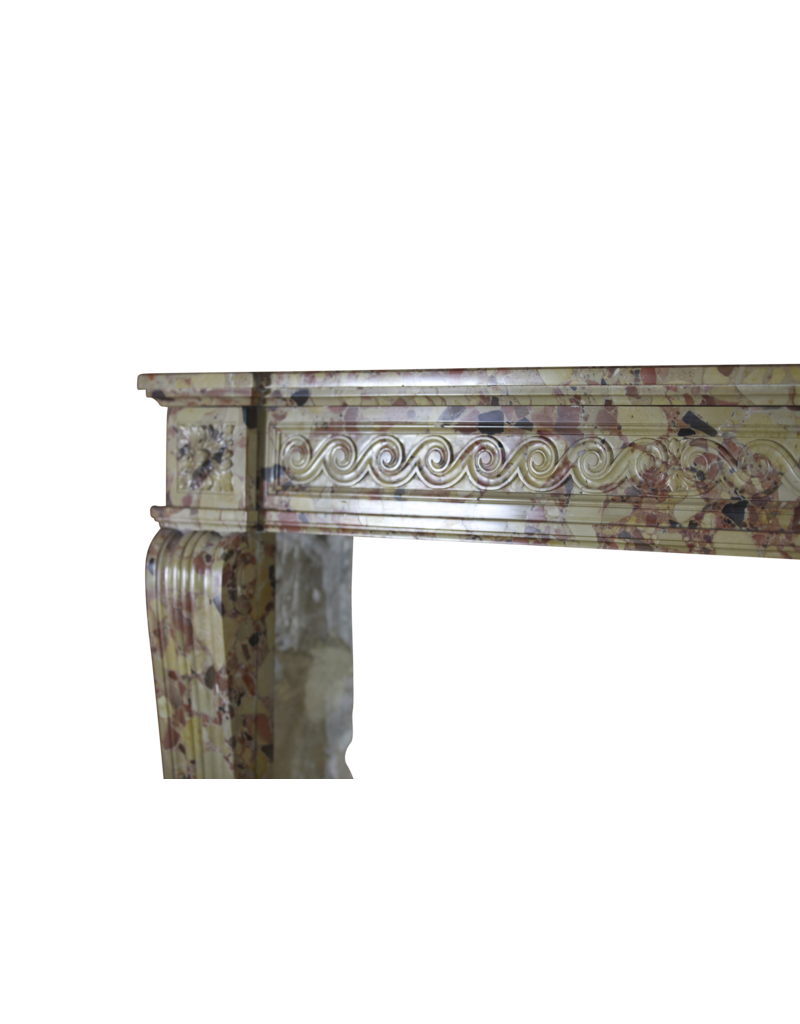 Louis XVI Style French Classic Antique Fireplace Surround