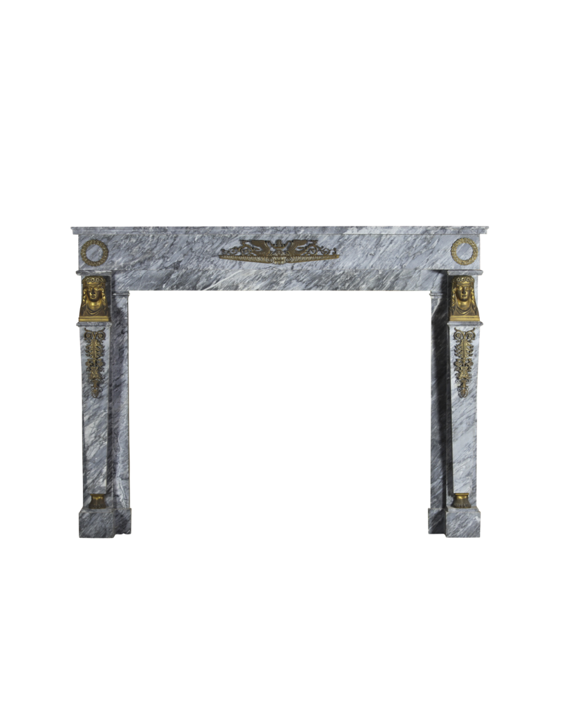 Empire Period Vintage Marble Fireplace Surround