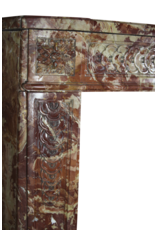 Rich In Color Antique Marble Fireplace Surround