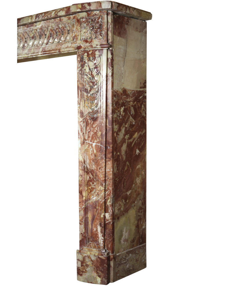 Rich In Color Antique Marble Fireplace Surround