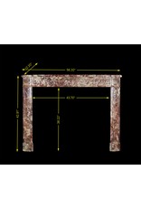 Rich In Color Antique Marble Fireplace Surround