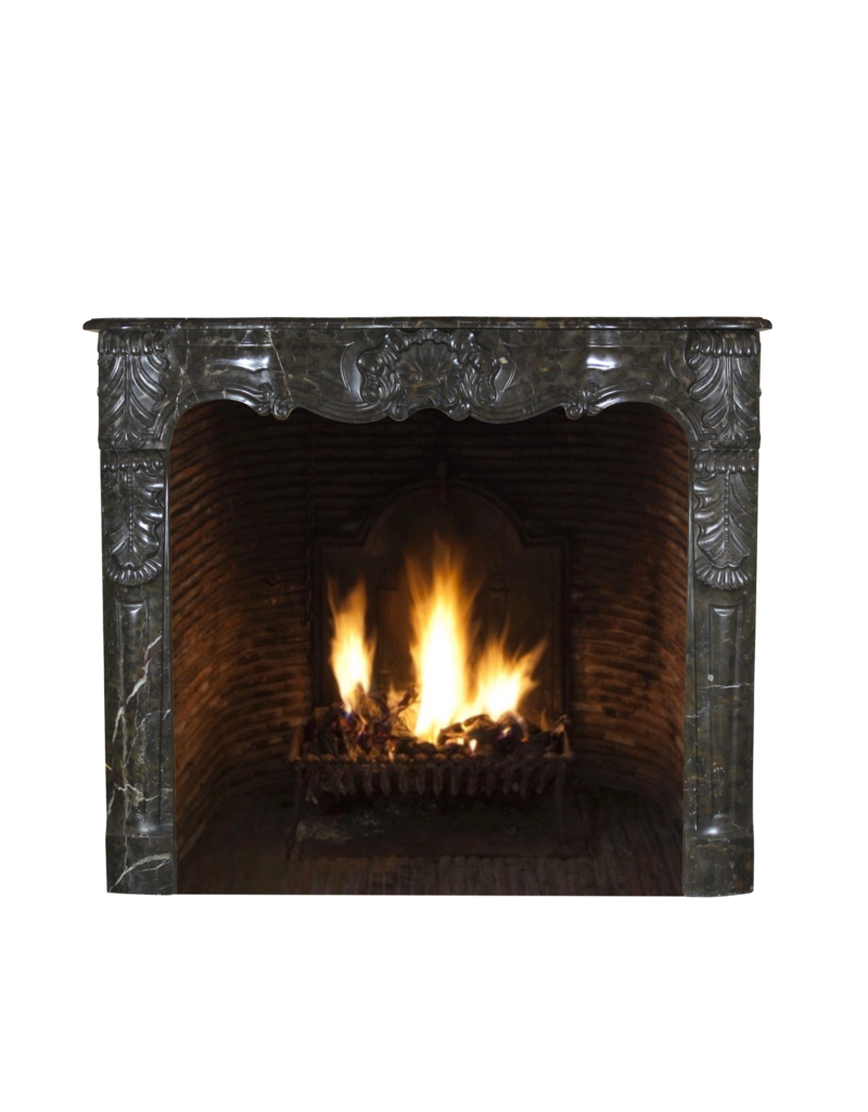 The Antique Fireplace Bank Chique Belgischen 18. Jahrhundert Periode Jahrgang Kamin Maske