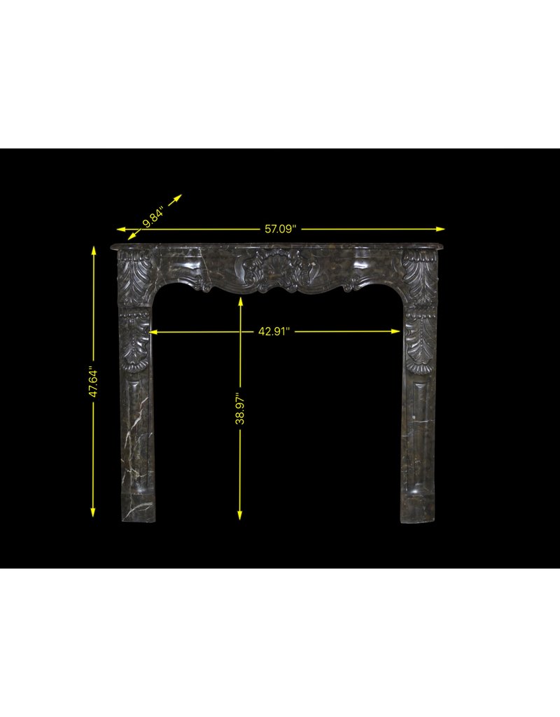 Maison Leon Van den Bogaert Chic Belgian 18th Century Period Vintage Fireplace Surround