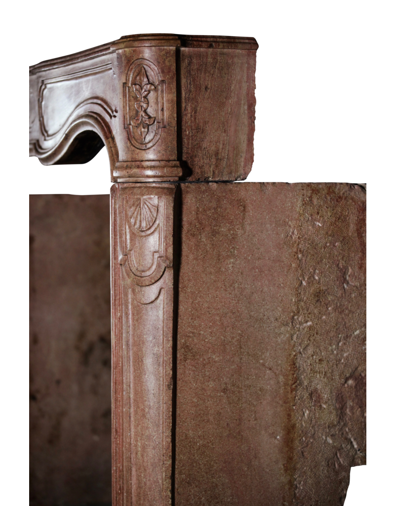 Original Venetian Hard Stone Antique Fireplace Surround