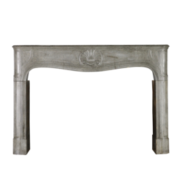 Maison Leon Van den Bogaert Cheminée Antique Française Massive Bleu Gris 18Ème Siècle