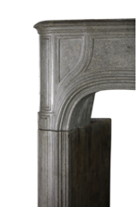 Maison Leon Van den Bogaert Cheminée Antique Française Massive Bleu Gris 18Ème Siècle