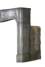 Maison Leon Van den Bogaert Cheminée Antique Française Massive Bleu Gris 18Ème Siècle